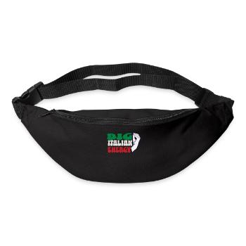 Big italian Energy Shirt, Funny Italian Shirt for - Bum bag - black - Front