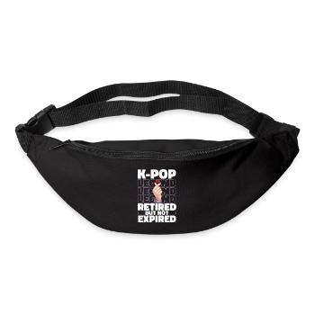 K Pop Kpop Korean Pop Im Ruhestand - Gürteltasche - Schwarz - Vorne