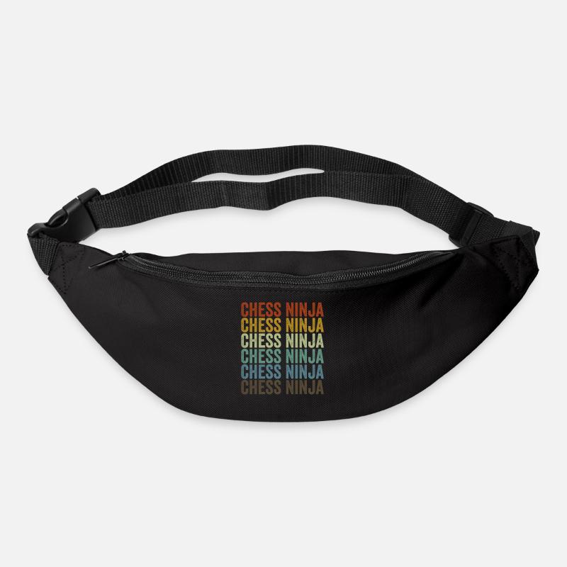 Schach Ninja Schach Brettspiel Gambit - Gürteltasche - Schwarz
