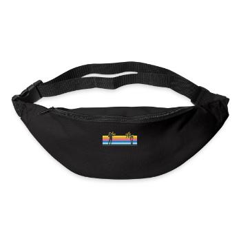 Violon Violoniste Rétro Vintage - Sac banane - noir - Devant