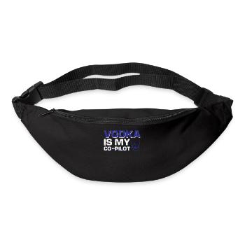 Vodka Is My Co-pilot - Bum bag - black - Front