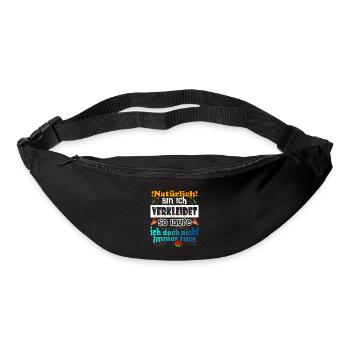 Kostüm Natürlich Verkleidet - Gürteltasche - Schwarz - Vorne
