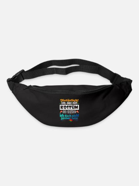 Kostüm Natürlich Verkleidet - Gürteltasche - Schwarz