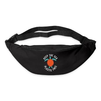 Turtle Owner Gift Turtle Lover - Sac banane - noir - Devant