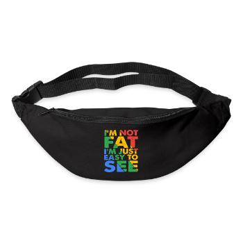 I'm Not Fat, I'm Just Easy To See 8 - Bum bag - black - Front