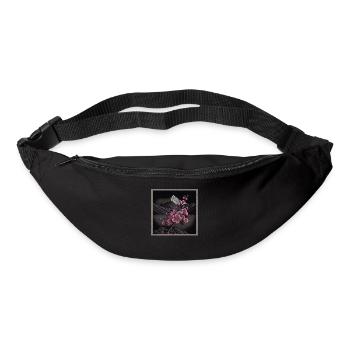 Vintage Japanese Sakura Cherry Blossom Temple - Bum bag - black - Front