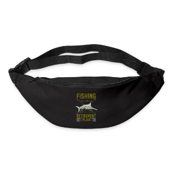 Lustiger Angler Fischer Spruch Angeln - Gürteltasche - Schwarz - Vorne