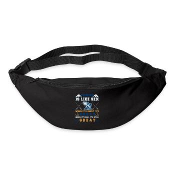 Lustiger Angler Fischer Spruch Angeln - Gürteltasche - Schwarz - Vorne