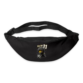 Kinder Geburtstag 11 Jahre - Fussball und Ninjas - Gürteltasche - Schwarz - Vorne