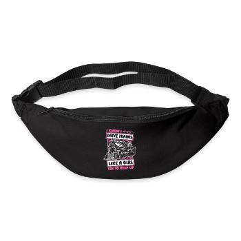 Lokführer Zugführer Mädchen - Gürteltasche - Schwarz - Vorne