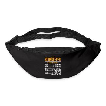 Buchhalter Stundenlohn - Gürteltasche - Schwarz - Vorne