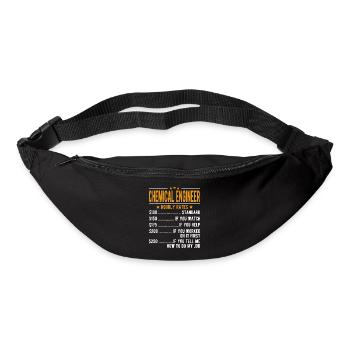 Ingénieur chimiste Salaire horaire - Sac banane - noir - Devant