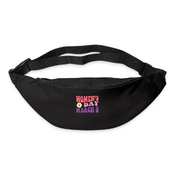 Women's Day March - Happy International Women's Da - Bum bag - black - Front