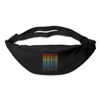 Soyez gentil Boire du vin Pet Dogs Buveur de vin - Sac banane - noir - Devant