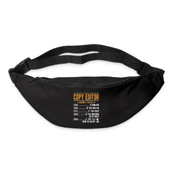 Editor Hourly Wage - Bum bag - black - Front