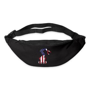 Ingénieur en robotique robotique américain - Sac banane - noir - Devant