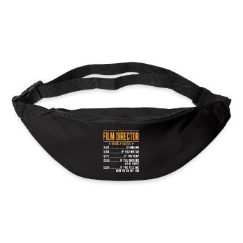Regisseur Stundenlohn - Gürteltasche - Schwarz - Vorne
