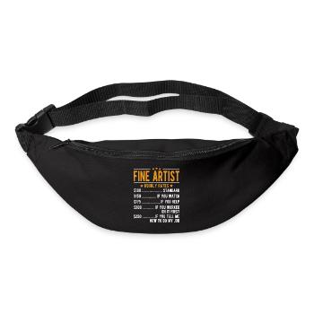 Good artist Hourly wage - Bum bag - black - Front