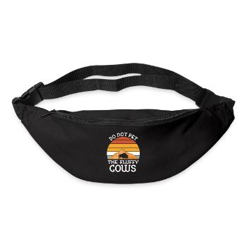 Ne caressez pas les vaches moelleuses - Sac banane - noir - Devant