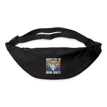 Conception de bateaux de dragster pour les plaisanciers de course - Sac banane - noir - Devant