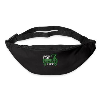Robot Robotics Engineer Living - Bum bag - black - Front