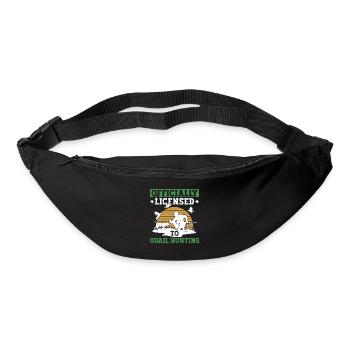Wachteljäger Wachtel Jagd - Gürteltasche - Schwarz - Vorne