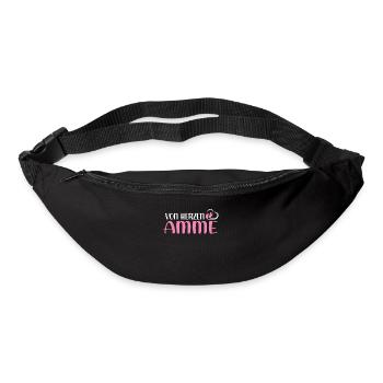 Von Herzen Amme Geburtshelferin Hebamme - Gürteltasche - Schwarz - Vorne