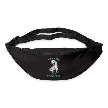 dangereux dinosaure T. rex - Sac banane - noir - Devant