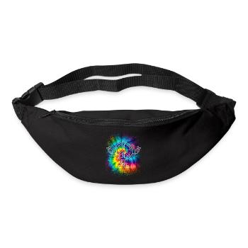 Signe de paix Signe de paix Tie Dye - Sac banane - noir - Devant