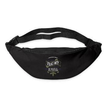 women doggie die macht dat statement protest - Gürteltasche - Schwarz - Vorne