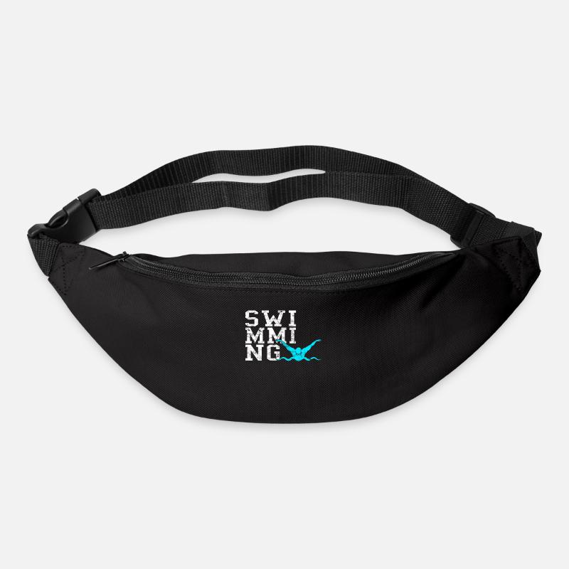Schwimmen - Gürteltasche - Schwarz