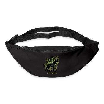 Wölfe Silhouette Naturschutz Tierschutz Wolf - Gürteltasche - Schwarz - Vorne