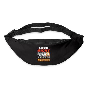 Sag Mir Nicht Was Ich Zu Tun Habe Meerschweinchen - Gürteltasche - Schwarz - Vorne