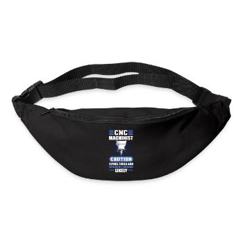 CNC Machinist Caution Flying Tools CNC Operator - Gürteltasche - Schwarz - Vorne