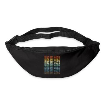 Kiss My Auss Australian Shepherd Dog Dog Lover - Gürteltasche - Schwarz - Vorne
