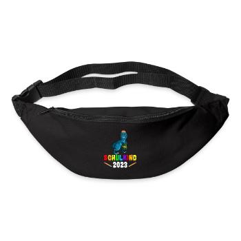 Schulkind 2023 1. Klasse Einschulung Dino - Gürteltasche - Schwarz - Vorne