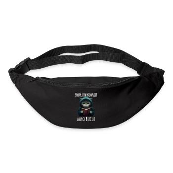 Chat avec livre Sorry bin Ausgebucht Bücherwurm - Sac banane - noir - Devant