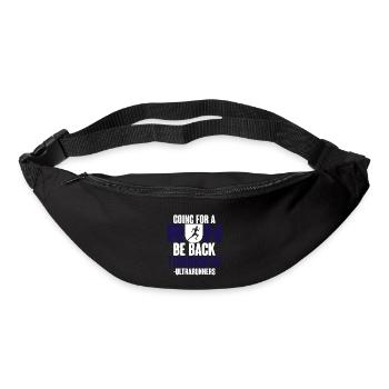 Aller courir, être de retour demain 4 - Sac banane - noir - Devant