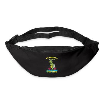 Tortues Tortues marines - Sac banane - noir - Devant