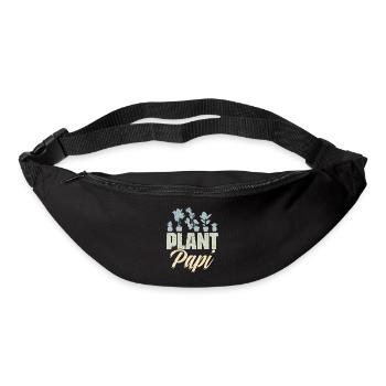 Rétro Plante Papi Plantes Jardinage Un Papa Jardinier - Sac banane - noir - Devant
