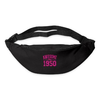 Génial depuis 1950 Anniversaire 1950 Millésime 1950 - Sac banane - noir - Devant