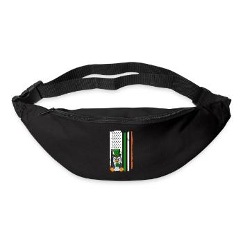 Cute Penguin Shamrocks Saint Patrick's Day Penguin - Bum bag - black - Front