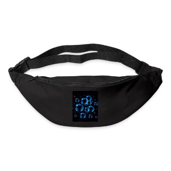 Design mit Steinpunkten - Gürteltasche - Schwarz - Vorne