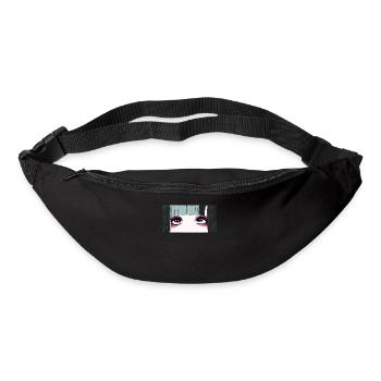 Angura Kei Dark Japanese Esthétique Anime Girl Eyes - Sac banane - noir - Devant