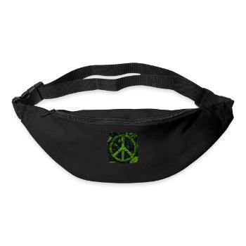 Hippie Festival Liebe Vintage Friedenszeichen - Gürteltasche - Schwarz - Vorne