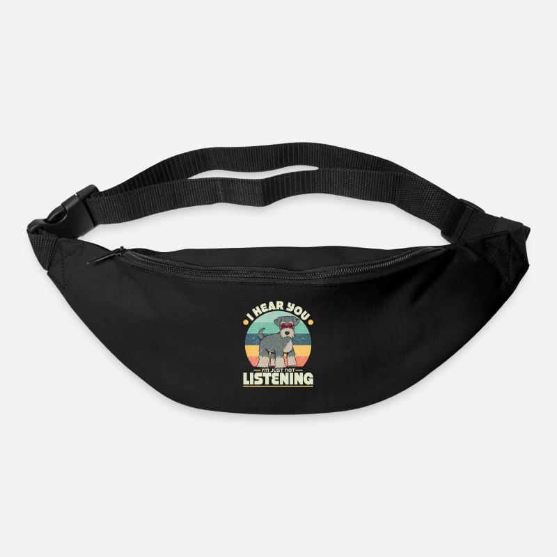 Miniature Schnauzer - Bum bag - black