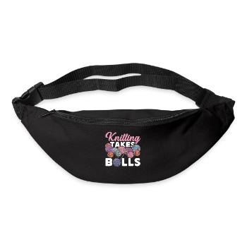 Knitting Knitter Knitting Takes - Bum bag - black - Front