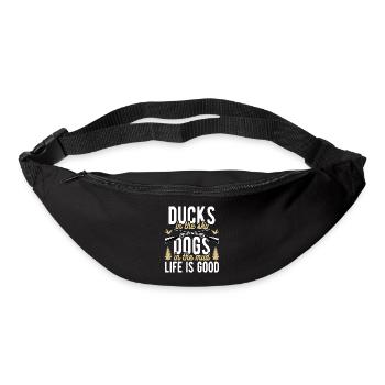 Entenjäger Entenjagd Jagdhunde Jagdausflug - Gürteltasche - Schwarz - Vorne