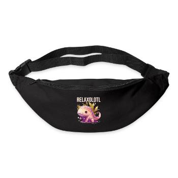 Relaxolotl Axolotl Lover Amphibian Mexicain Marche - Sac banane - noir - Devant