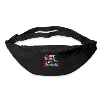 Je ne peux pas marcher, je suis une sirène - Sac banane - noir - Devant